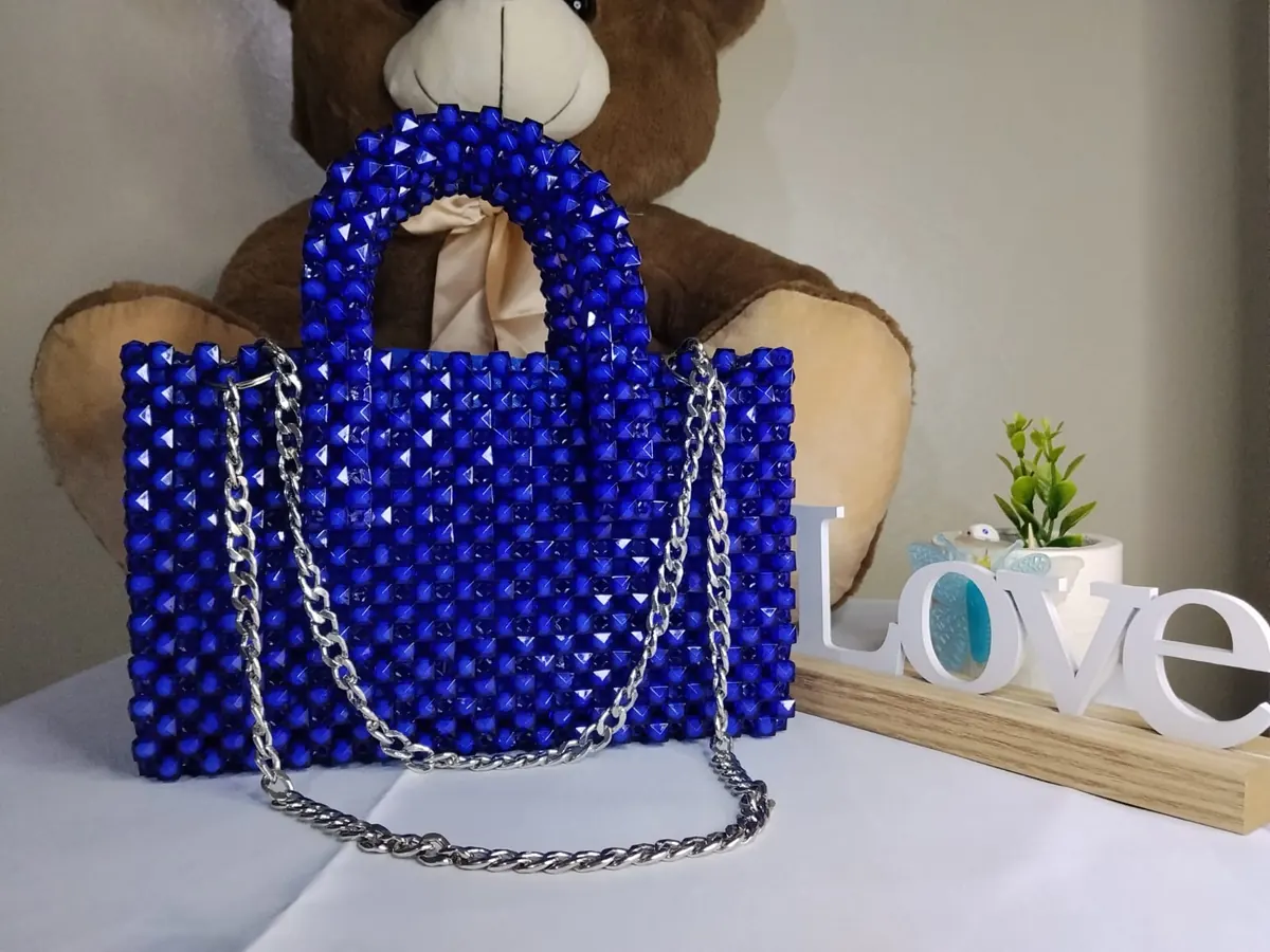 Sapphire Chain Elegance Bag