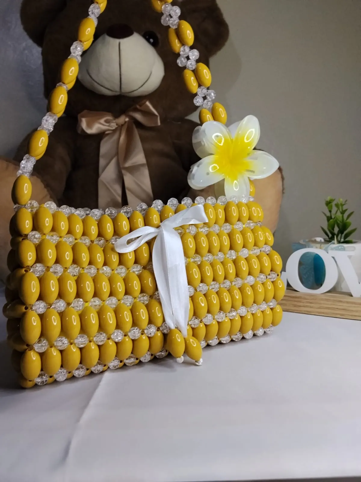 Candy Blossom Beaded Bag