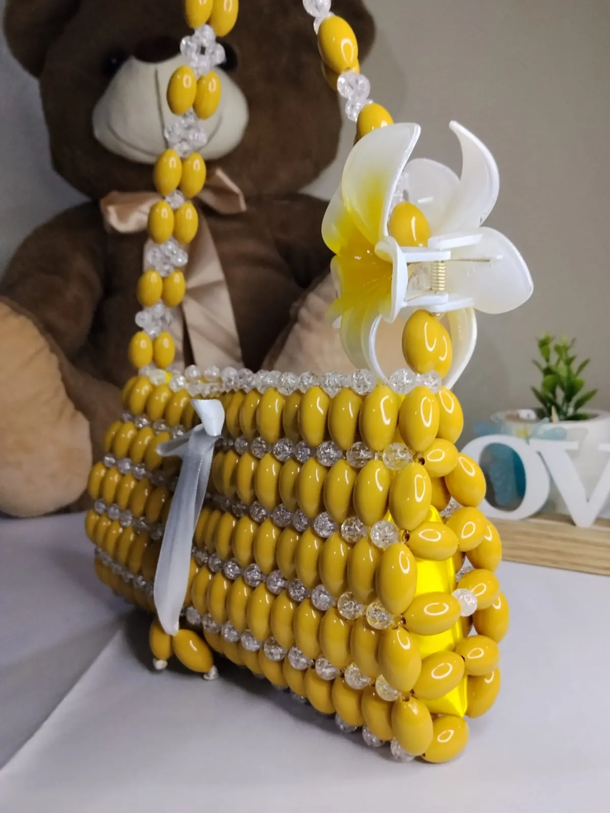 Candy Blossom Beaded Bag