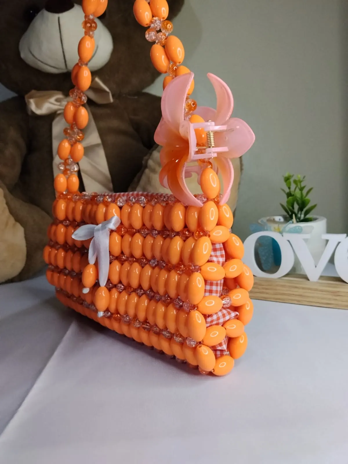 Candy Blossom Beaded Bag