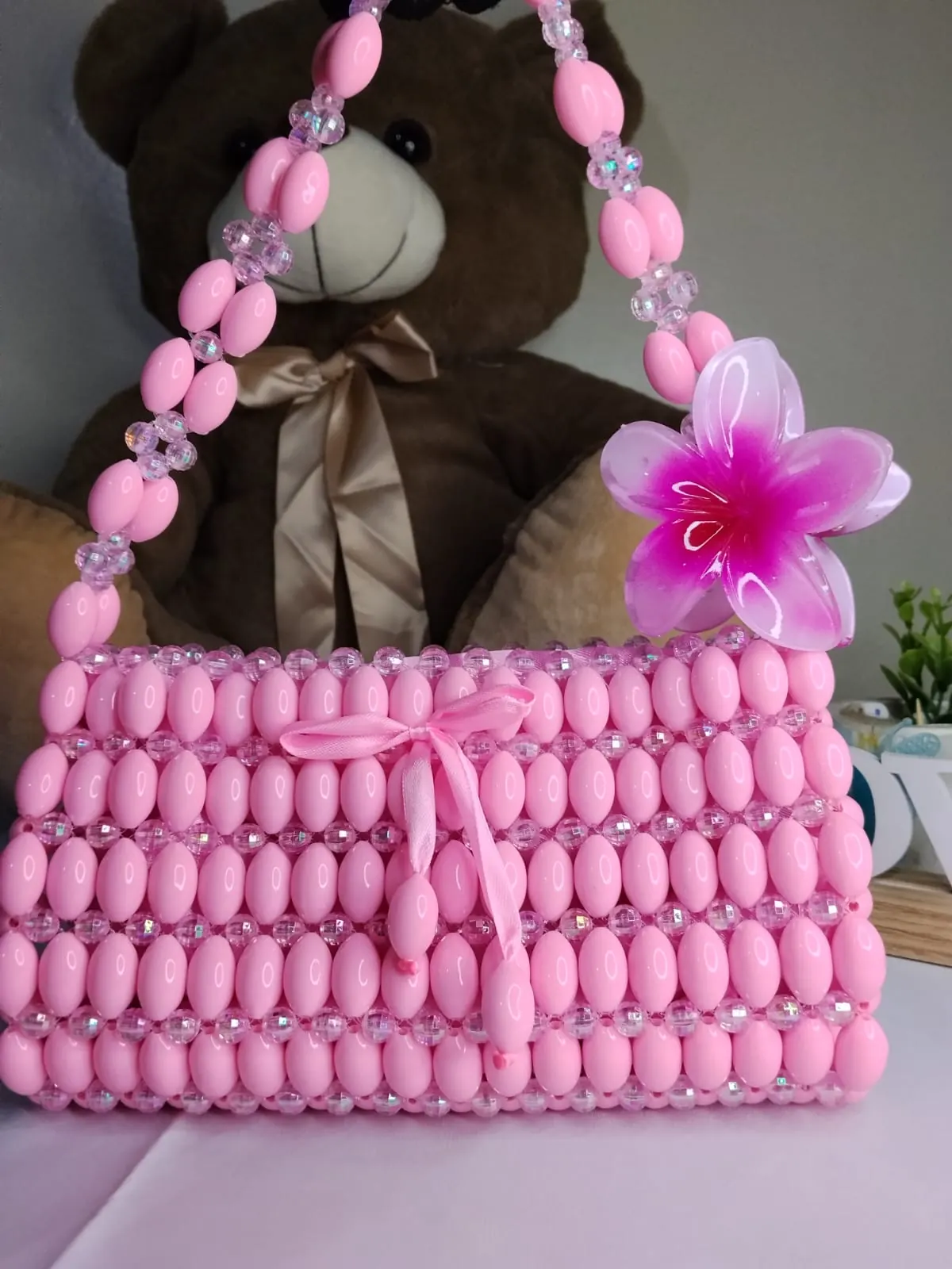 Candy Blossom Beaded Bag