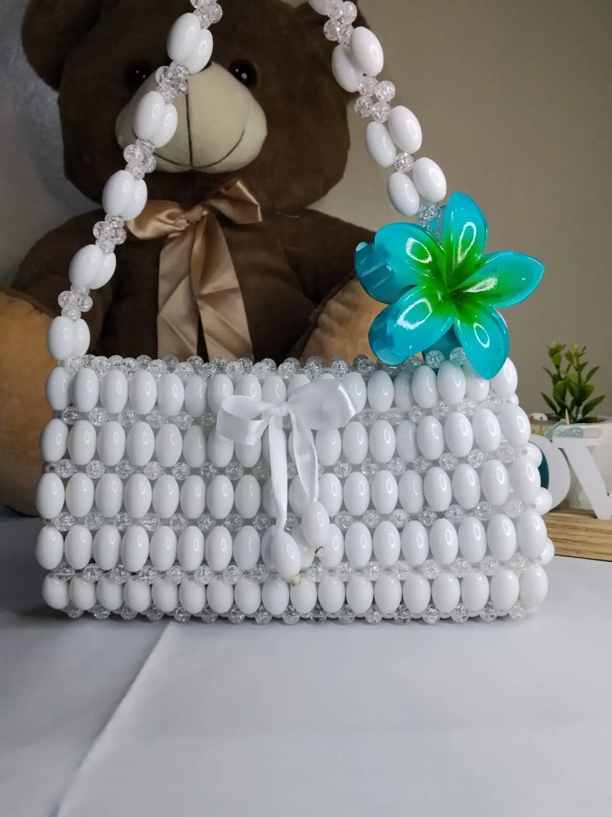 Candy Blossom Beaded Bag