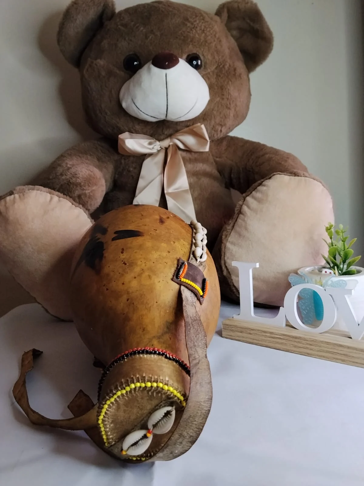 Handcrafted Beaded Sotet / African Gourd