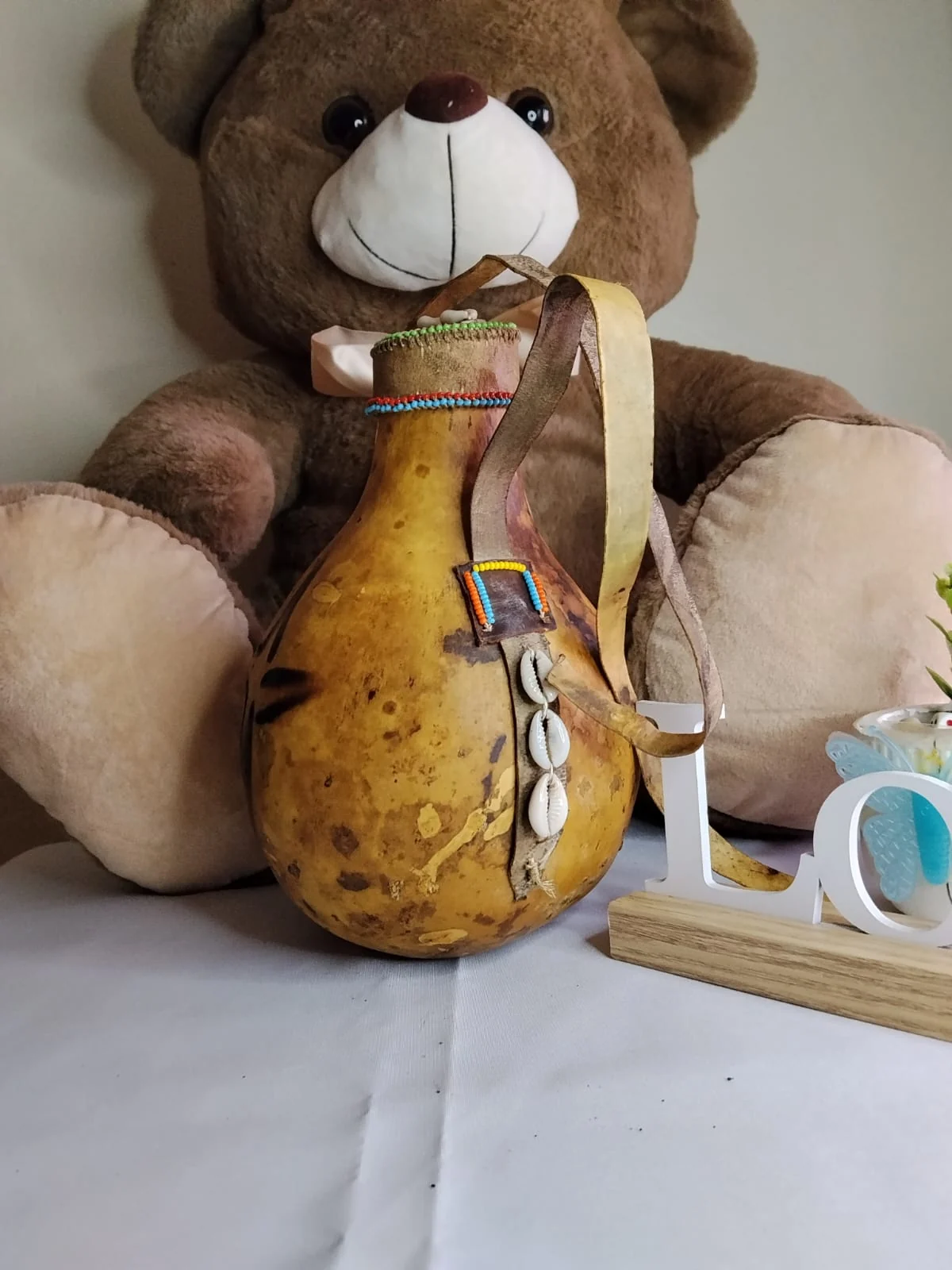 Handcrafted Beaded Sotet / African Gourd