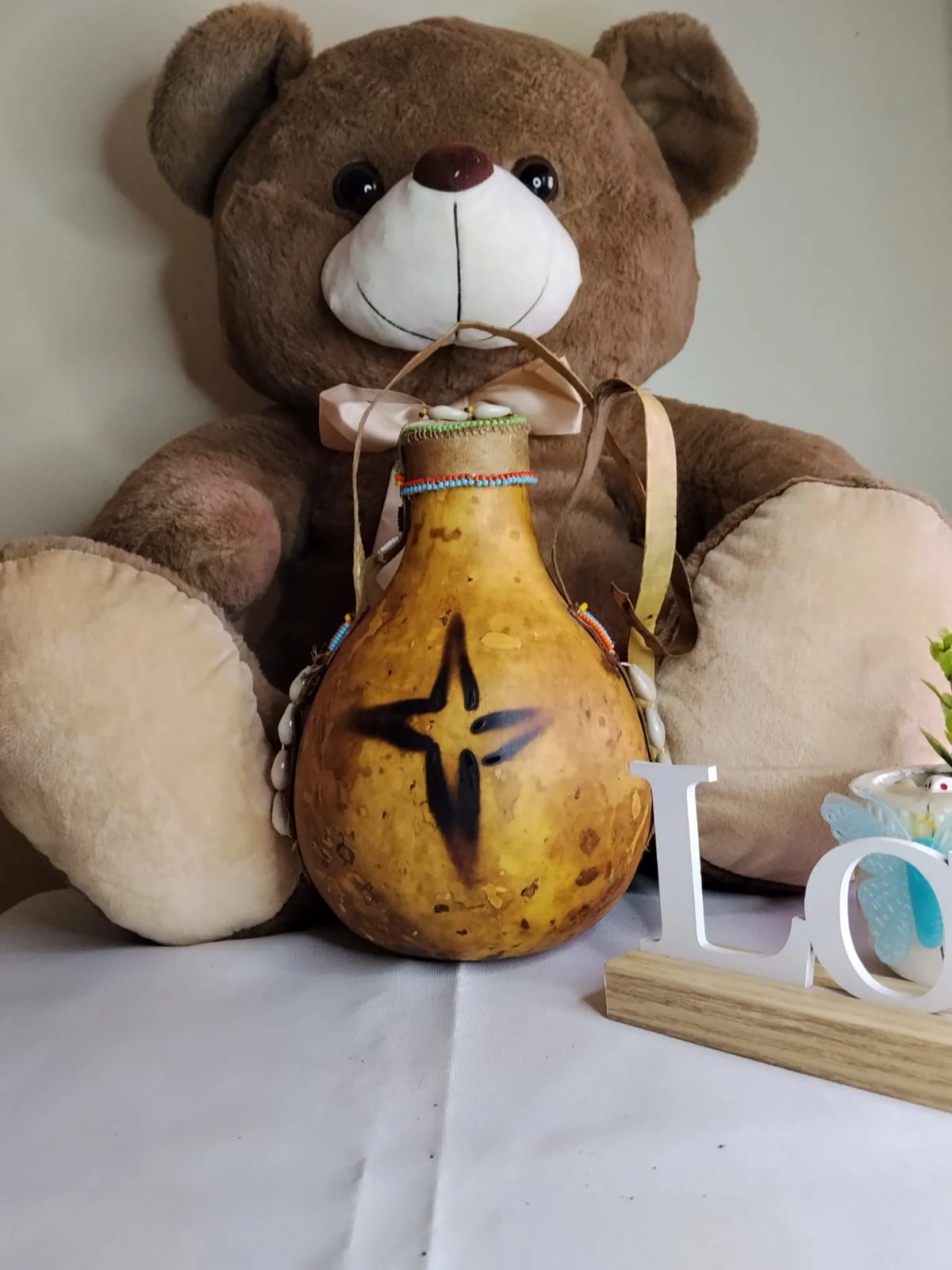 Handcrafted Beaded Sotet / African Gourd