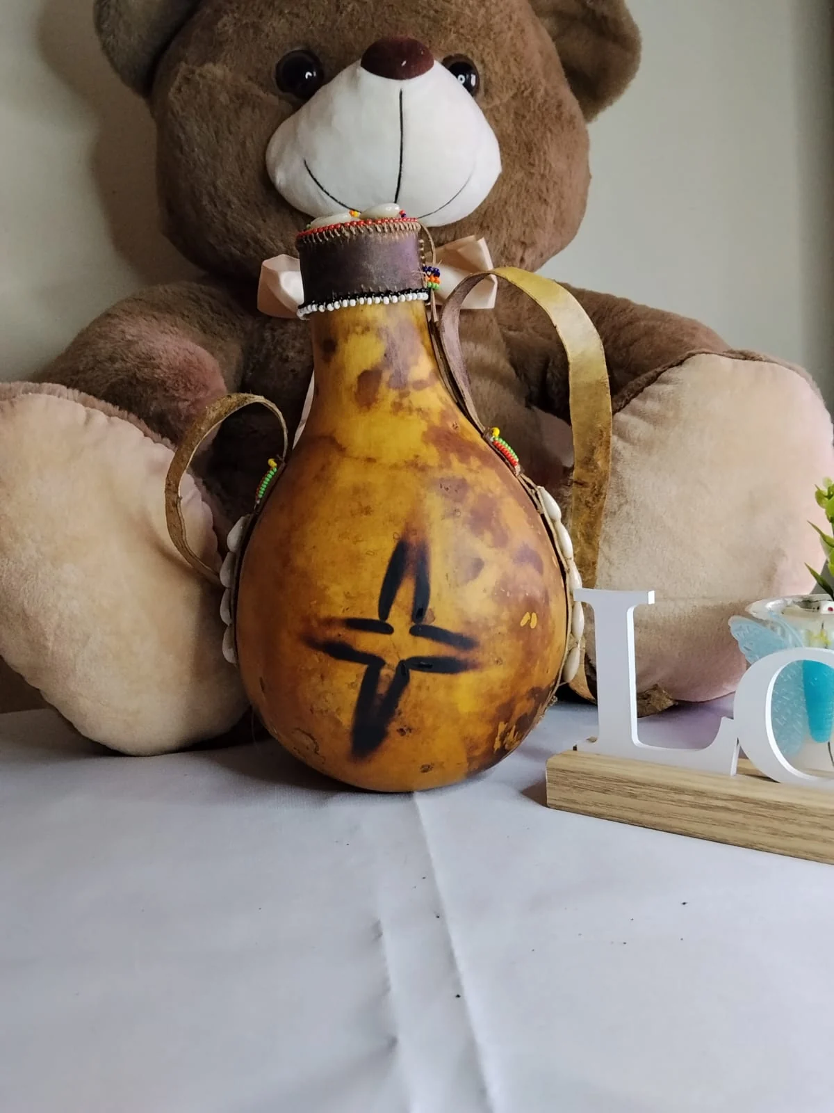 Handcrafted Beaded Sotet / African Gourd