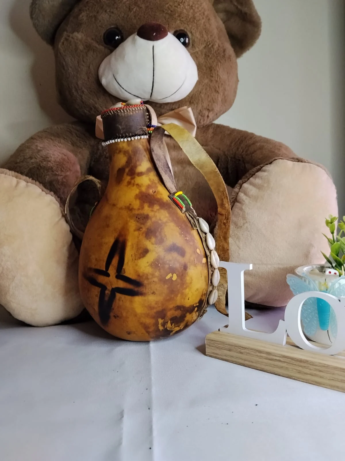 Handcrafted Beaded Sotet / African Gourd